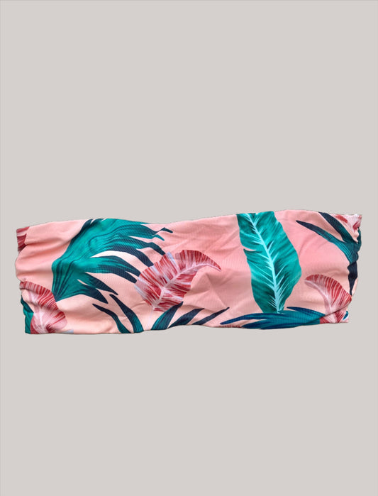 Styled - Peach Palms High Waist Bikini Set